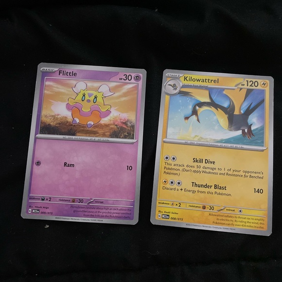 4 Pokémon Cards. Gastly, Kilowattrel,Starmie & Fittle. - Picture 3 of 4
